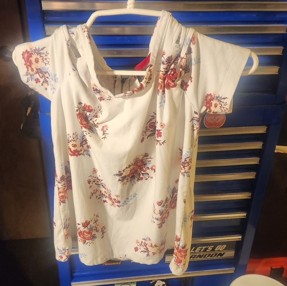 Womens large Hotkiss floral design shirt